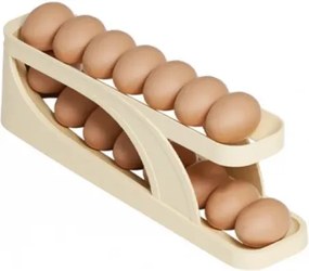 Összecsukható tojásrendező hűtőbe - 2 sor - bézs