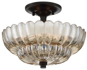 Quoizel QZ-WHITECAP-SF-S - Mennyezeti lámpa WHITECAP 3xE14/40W/230V átm. 29,7 cm