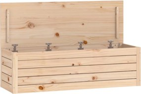 vidaXL tömör fenyőfa tárolóláda 109 x 36,5 x 33 cm