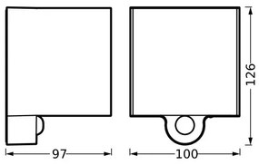 Ledvance - LED Kültéri fali lámpa érzékelővel ENDURA STYLE LED/2,5W/5V