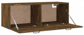 füstös tölgy színű szerelt fa faliszekrény 100 x 36,5 x 35 cm
