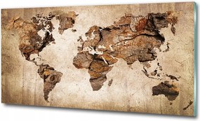 Fotótapéta üvegfalra Politikai térkép 100x70