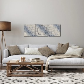 Kép - Hullámminta (órával) (90x30 cm)