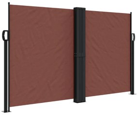 barna behúzható oldalsó napellenző 140 x 1000 cm