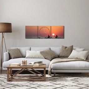 Kenuzók képe naplementekor (órával) (90x30 cm)