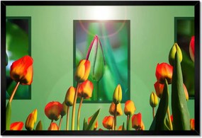 Poszter keretben 60x40 Tulipánok Virágok