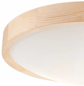 Mennyezeti lámpa NATURAL SLIM 2xE27/60W/230V ø 37 cm fenyő