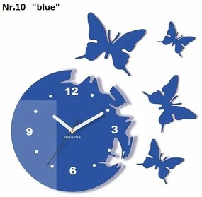 Modern falióra pillangókkal Kék