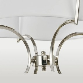 Cosmolight glamour modern mennyezeti lámpa faro fehér nikkel cosp04046ni-wh
