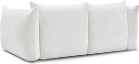 Fehér buklé kanapé 234 cm Azra – Bobochic Paris