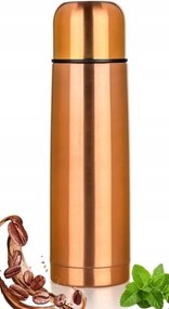 Kézi Termosz 0,5L ital kávé tea Réz bögre ajándék