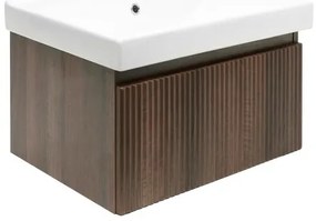 SAT Evolution Fürdőszobaszekrény mosdóval 58x30x44,8 cm dió matt SATEVO60NAU1