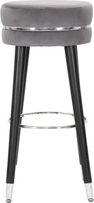 Szürke kárpitozott bárszék (ülésmagasság 74 cm) Paris – Mauro Ferretti