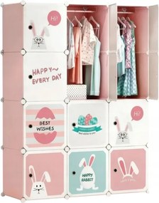 Moduláris Szekrény Gyerekszobába MX42 Gardróbszekrény 12 Ajtó Modul