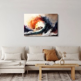 Kép - Az árvíz örvényében, akvarell (90x60 cm)