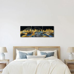 Kép - zlaté hory (órával) (90x30 cm)