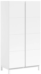 Fehér gyerek ruhásszekrény 99x196x58 cm Eva – Vipack