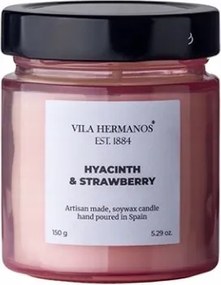 Jácint és Eper Vila Hermanos illatgyertya 150g