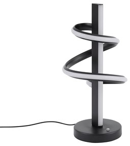 Design asztali lámpa fekete LED-del, dimmelhető - Rolla