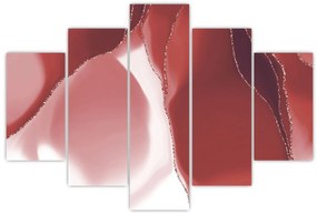 Kép - Piros absztrakt virág N⁰3 (150x105 cm)