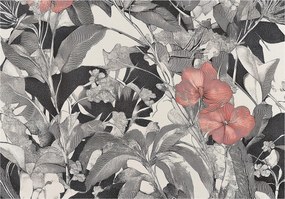 Fotótapéta Virágok Levelek Vintage Hálószoba Nappali Tapéta Flizelina 300x210