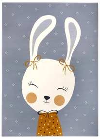 Szürke gyerek szőnyeg 150x80 cm Bunny Polly - Hanse Home