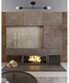 Felületre szerelhető csillár CAMBRIDGE 2xE27/15W/230V fekete