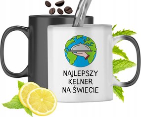 Mágikus Bögre Pincérnek Színváltós, fényképes nyomattal