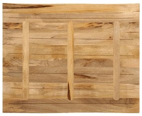 tömör nyers mangófa természetes élű asztallap 110 x 80 x 2,5 cm
