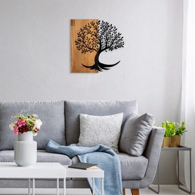 Lime fém fa fali dekoráció, 58×58 cm