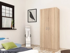 USI Gardróbszekrény 2 ajtós SONOMA 2 cs. N