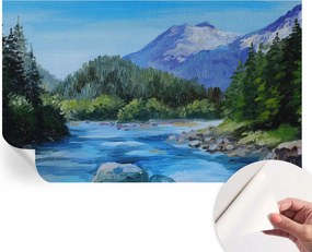 Öntapadós Dekoratív Fotótapéta Hálószobába Hegyi táj 416x254 cm