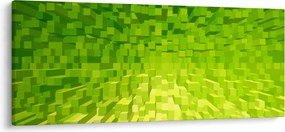 Sárgászöld kockák képe (120x50 cm)