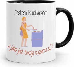 Fekete Bögre Szakácsnak Szupererős, fényképes nyomattal