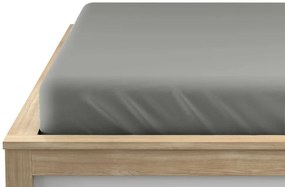 Jersey gumis lepedő, szürke, 180 x 200 cm