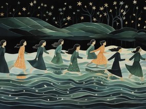 Poszter 20x15cm Éjszakai körmenet