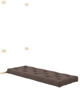 Sötétbarna kordbársony fotel Hooked – Karup Design