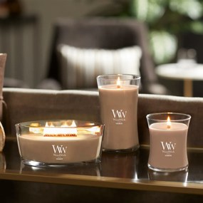 WoodWick illatos gyertya hajó Cashmere, 453 g
