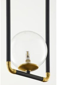 Jupiter 2023 - Csillár zsinóron ZAFRA 1xG9/10W/230V fekete/arany/átlátszó