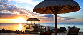 Kép - Naplemente Mauritiuson (120x50 cm)