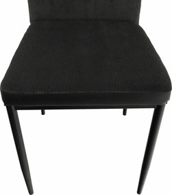 Étkező szék, sotétszürke/fekete, ENRA