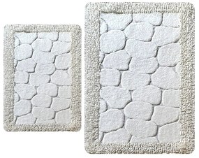 Fürdőszobaszőnyeg Szett (2 db) Stone - Ecru
