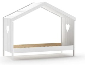 Fehér házikó alakú gyerekágy 90x200 cm Amori - Vipack