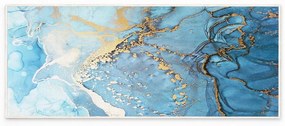 Kék mosható szőnyeg 80x150 cm Blue Waves – Oyo Concept