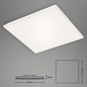 Briloner 7376-216 - keret nélküli felületre szerelhető LED panel, 38 W, 230 V, 59,5 x 59,5 cm