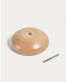 Natúr színű fali fa akasztó szett 3 db-os Nadue – Kave Home