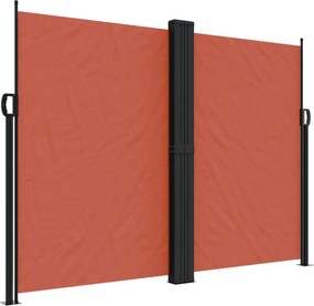 vidaXL terrakotta behúzható oldalsó napellenző 180 x 1000 cm