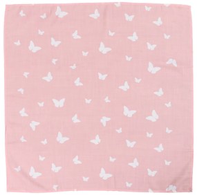 PILLANGÓ rózsaszín terítő 90x90 cm