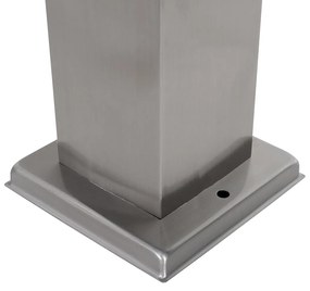 Kültéri lámpa acél 80 cm foglalattal IP44 - Malios