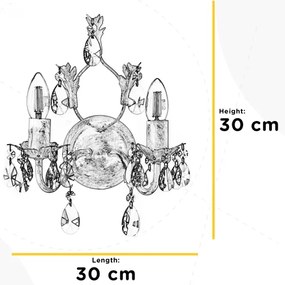 ONLI - Fali lámpa TERESA 2xE14/6W/230V fehér